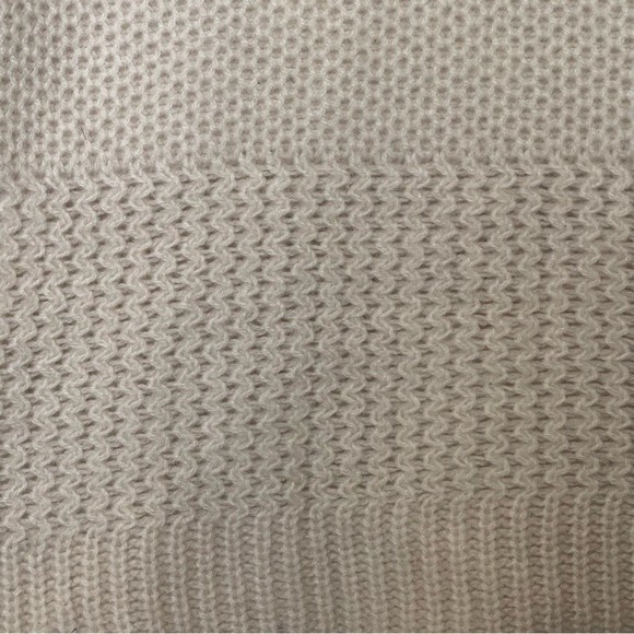 All Saints 100% Cashmere Crew Neck Knit Sweater in Oatmeal Natural Color. Size 6 - Picture 7 of 7